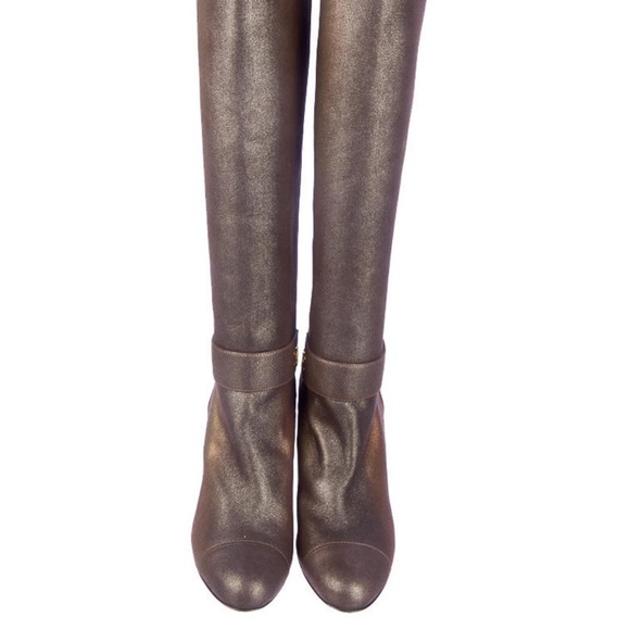 NWOT - Brown Chanel Iridescent boots - Picture 7 of 9
